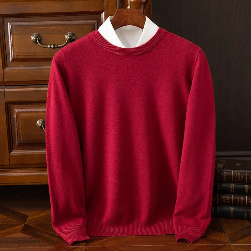 Men’s Round Neck Pullover – Casual Everyday Shirt - zenton