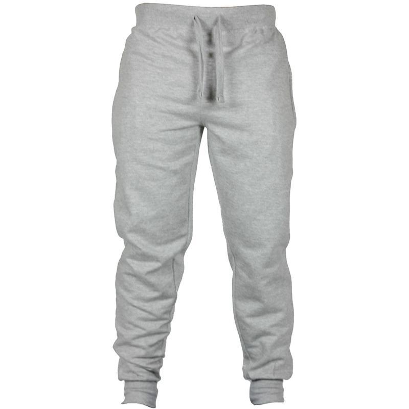 Men’s Solid Color Fleece Pants – Drawstring Casual Fit - zenton