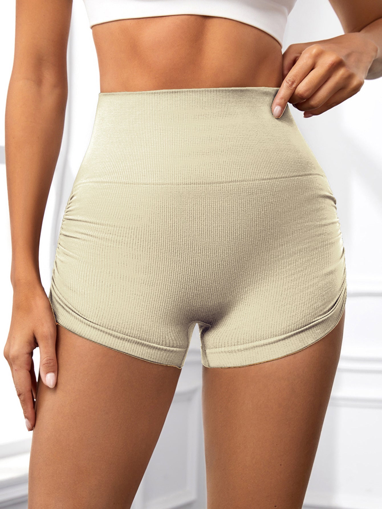 Scrunch Butt Lifting Workout Shorts – Seamless High Waist - zenton