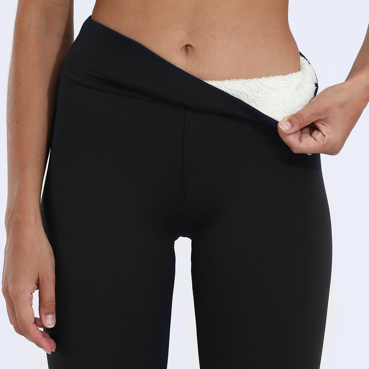 Warm Winter Leggings – Thick High Stretch Cashmere Pants - zenton