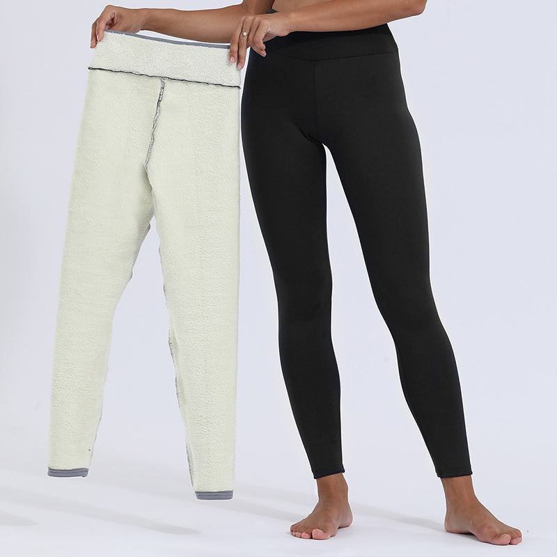 Warm Winter Leggings – Thick High Stretch Cashmere Pants - zenton