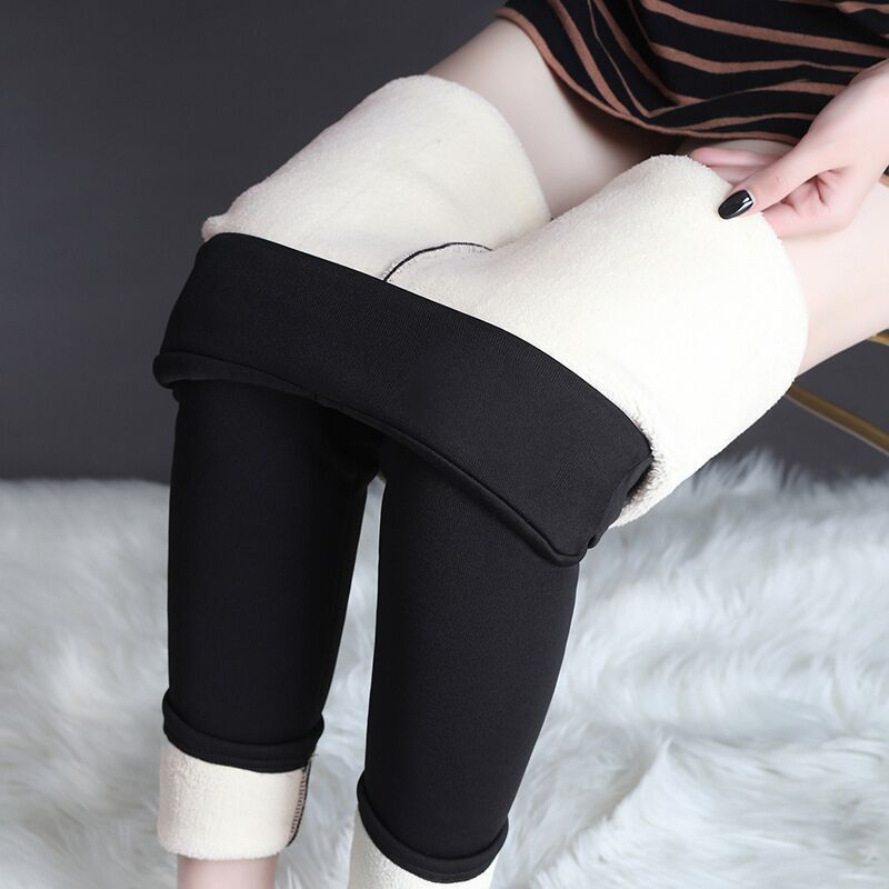Warm Winter Leggings – Thick High Stretch Cashmere Pants - zenton