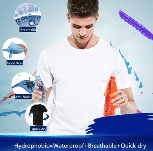 Quick-Dry Waterproof Couple’s Half Sleeve T-Shirt - zenton