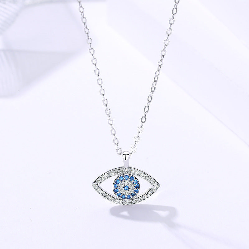 S925 Sterling Silver Atmospheric Demon Eye Pendant - zenton