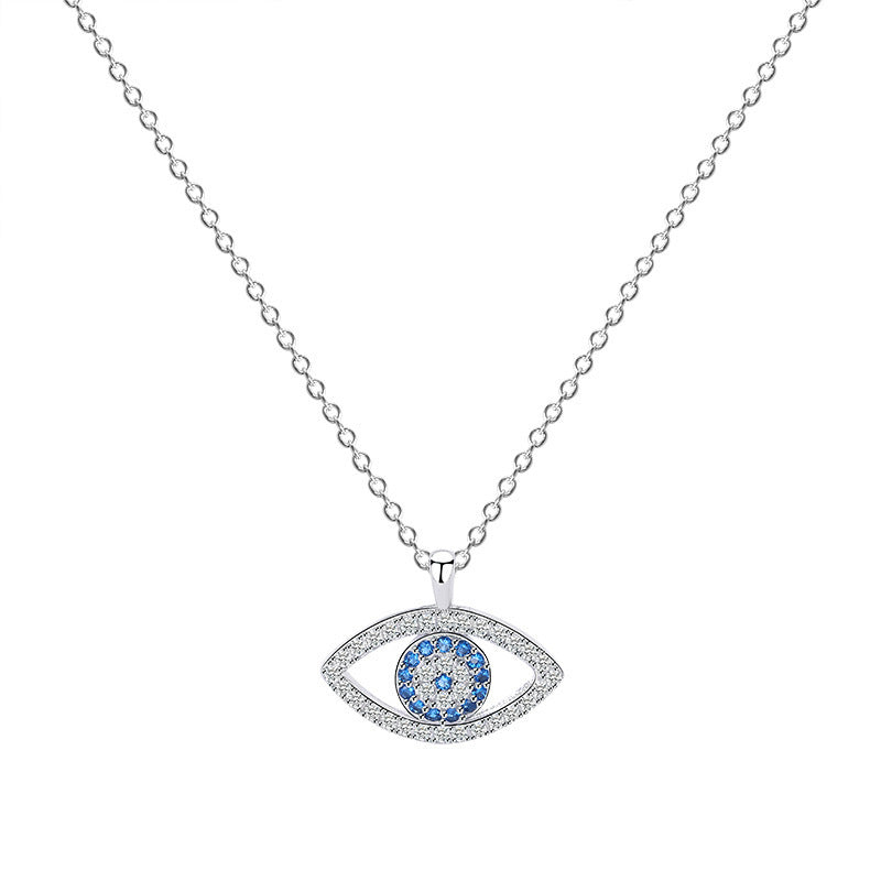 S925 Sterling Silver Atmospheric Demon Eye Pendant - zenton