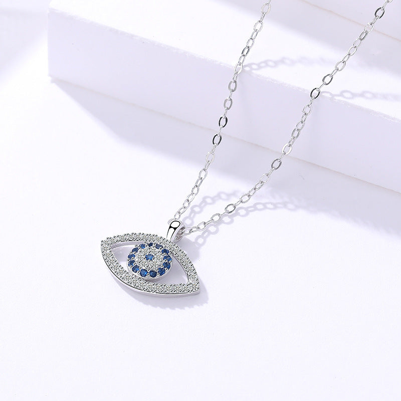 S925 Sterling Silver Atmospheric Demon Eye Pendant - zenton
