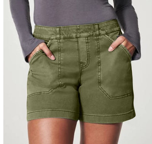 Women’s High Waist A-Line Overalls – Cotton Linen Pants - zenton