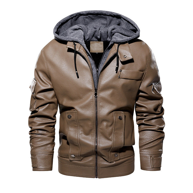 Men’s Leather Coat – Fashionable & Warm, US Sizes 1
