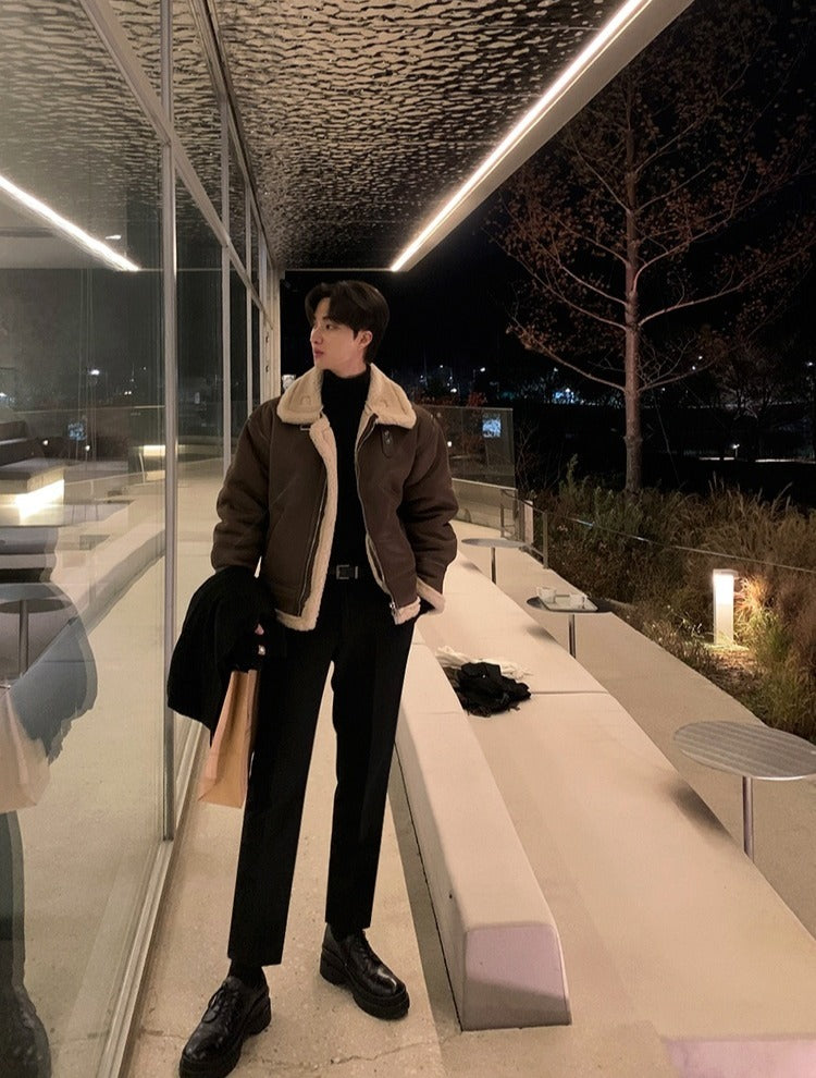 Men’s Korean-Style Winter Coat – Loose, Warm & Stylish 1