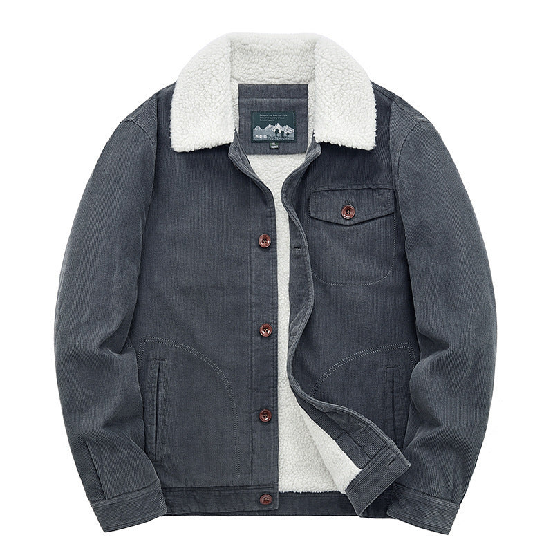 Men’s Retro Corduroy Jacket – Classic Casual Fashion 1