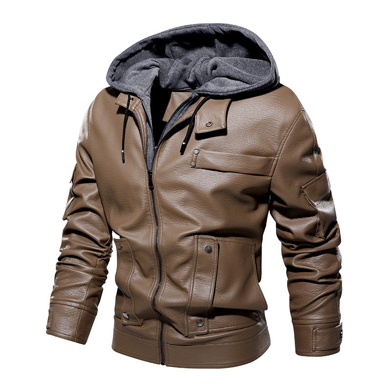 Men’s Leather Coat – Fashionable & Warm, US Sizes 1