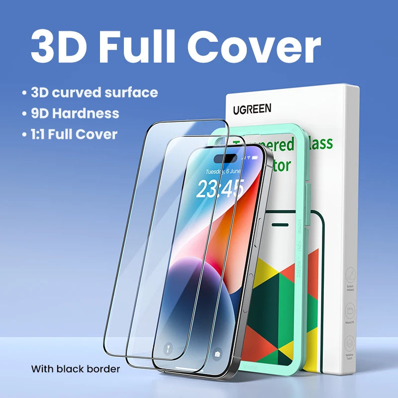 UGREEN 2-Pack Tempered Glass – Fits All iPhone Models - zenton