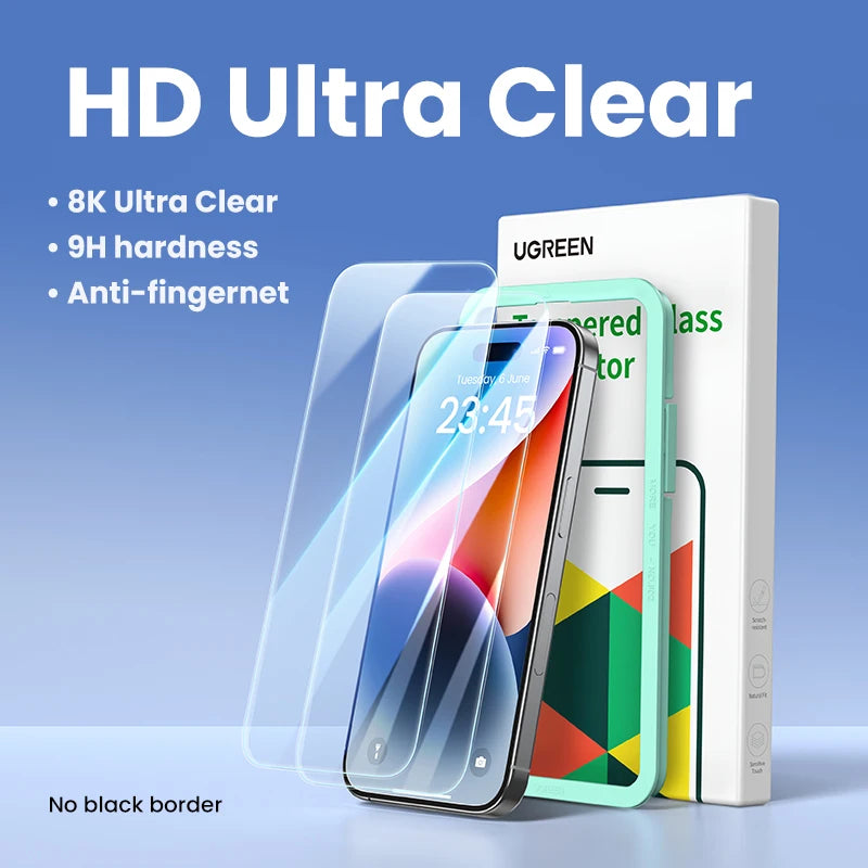 UGREEN 2-Pack Tempered Glass – Fits All iPhone Models - zenton