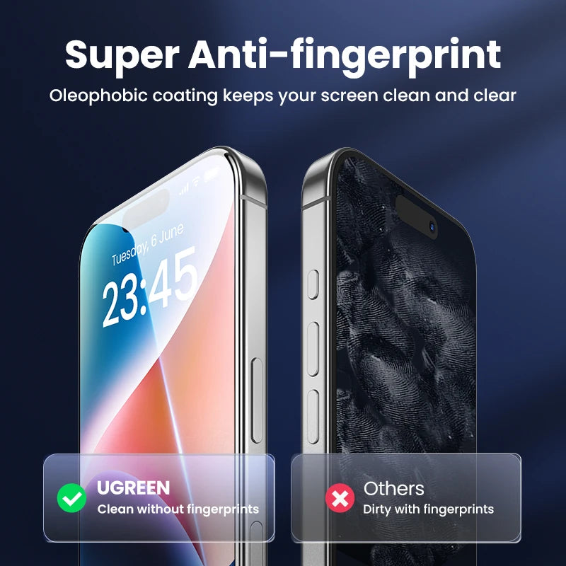 UGREEN 2-Pack Tempered Glass – Fits All iPhone Models - zenton