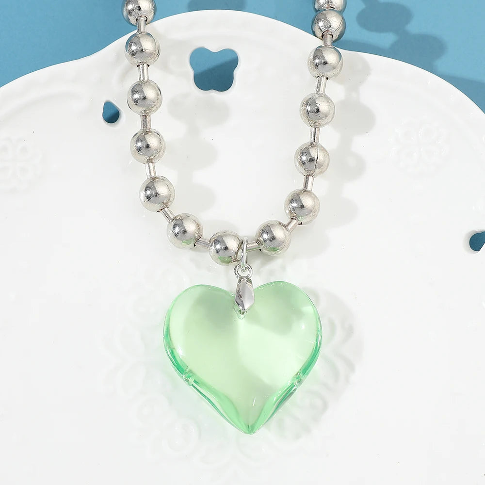 Elegant Love Heart Pendant – Bridal & Artificial Jewellery Set - zenton