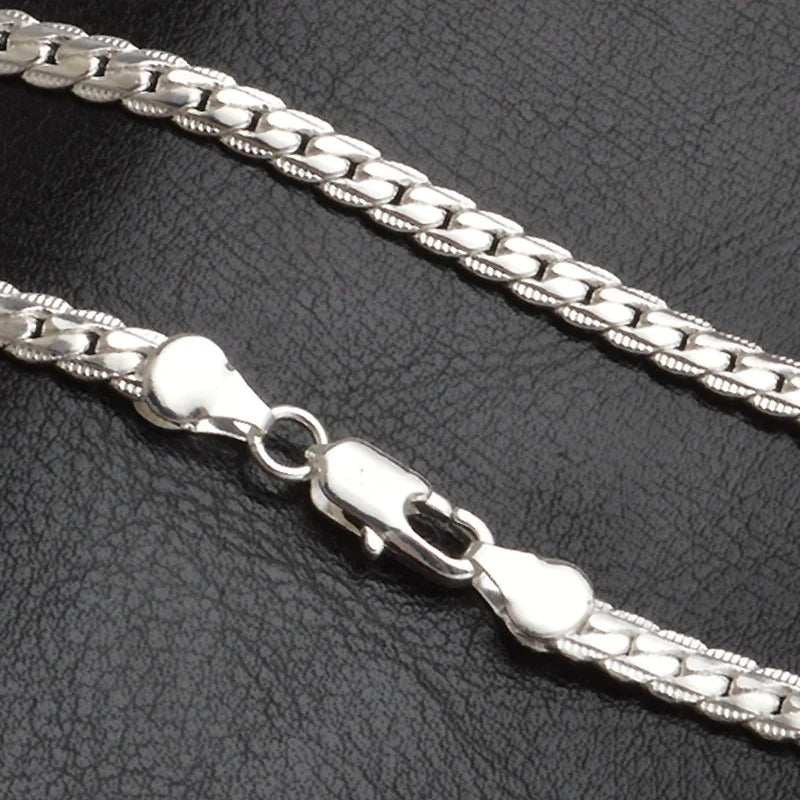 Silver Luxury Necklace Chain – Elegant Jewels for Women & Men - zenton