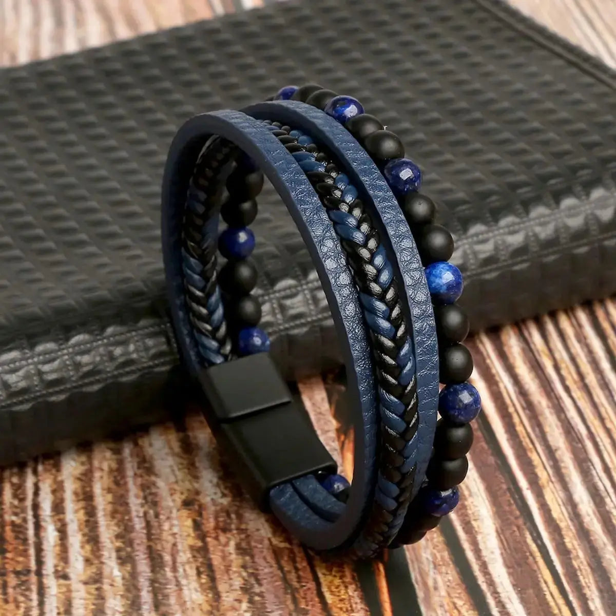 Layered Leather & Tiger Eye Bracelet – Handmade Jewels - zenton
