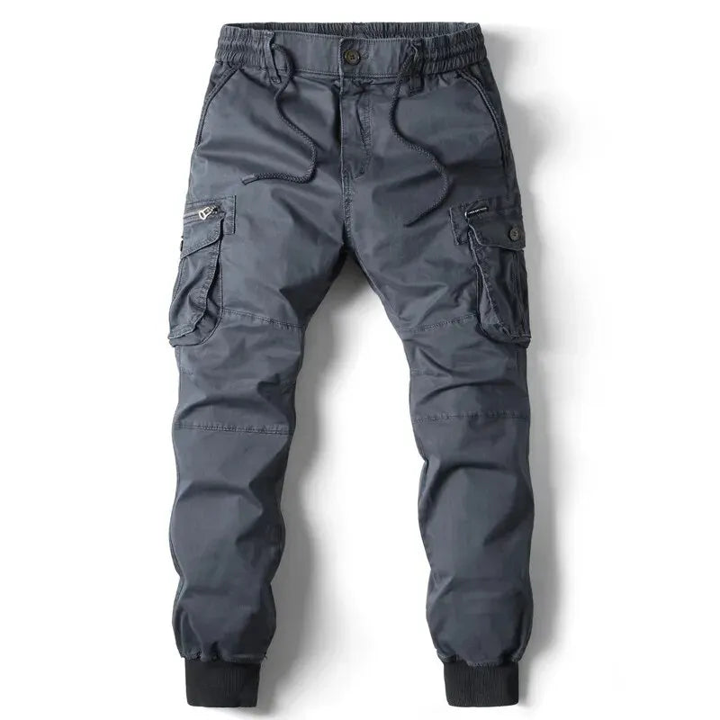 Cargo Pants Men Jogging Casual Pants Cotton Full Length Tactical Military Pants Trousers zenton