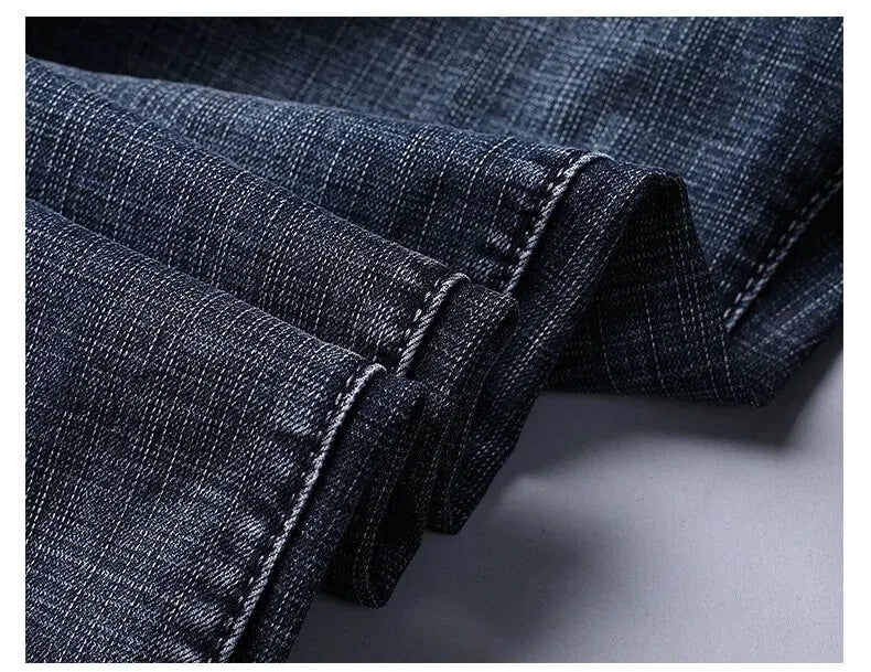 Men’s Business Casual Straight Stretch Jeans – Premium Comfort & Professional Style - zenton