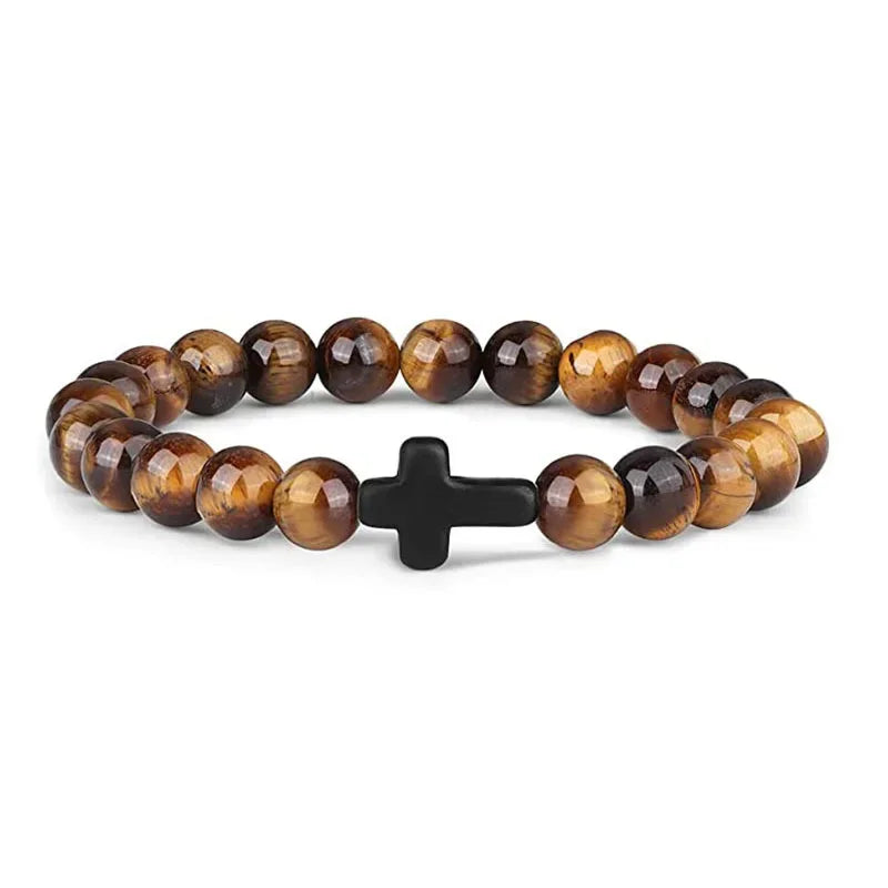 Rosary Bead Bracelet – Onyx & Hematite Prayer Jewels - zenton