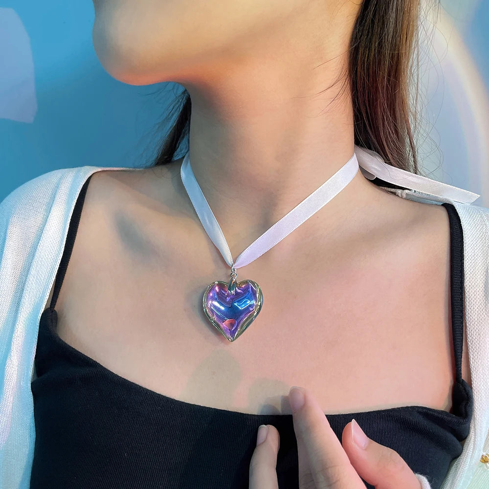 Elegant Love Heart Pendant – Bridal & Artificial Jewellery Set - zenton