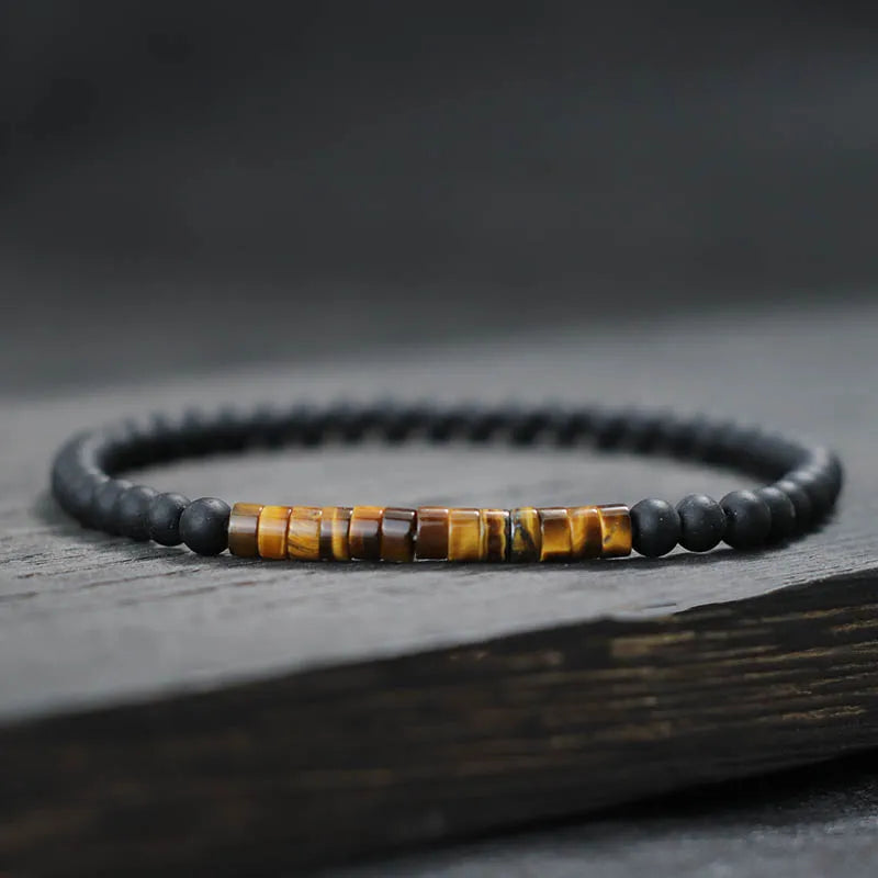 Minimalist Onyx Bead Jewel Bracelet – Unisex Style - zenton