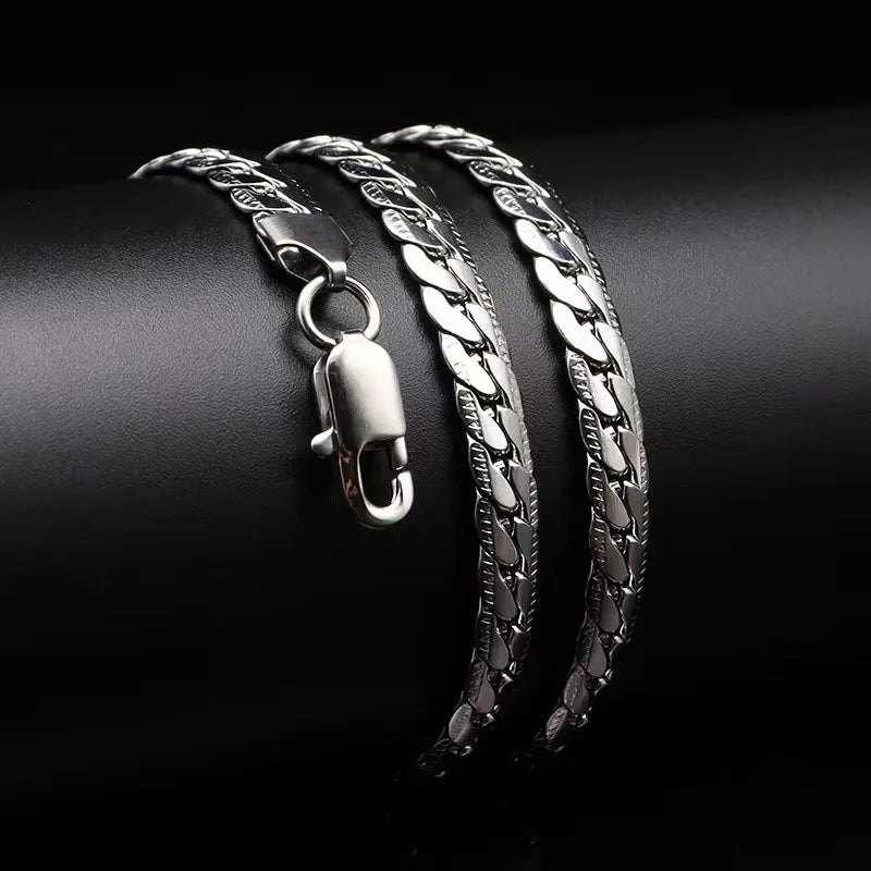 Silver Luxury Necklace Chain – Elegant Jewels for Women & Men - zenton