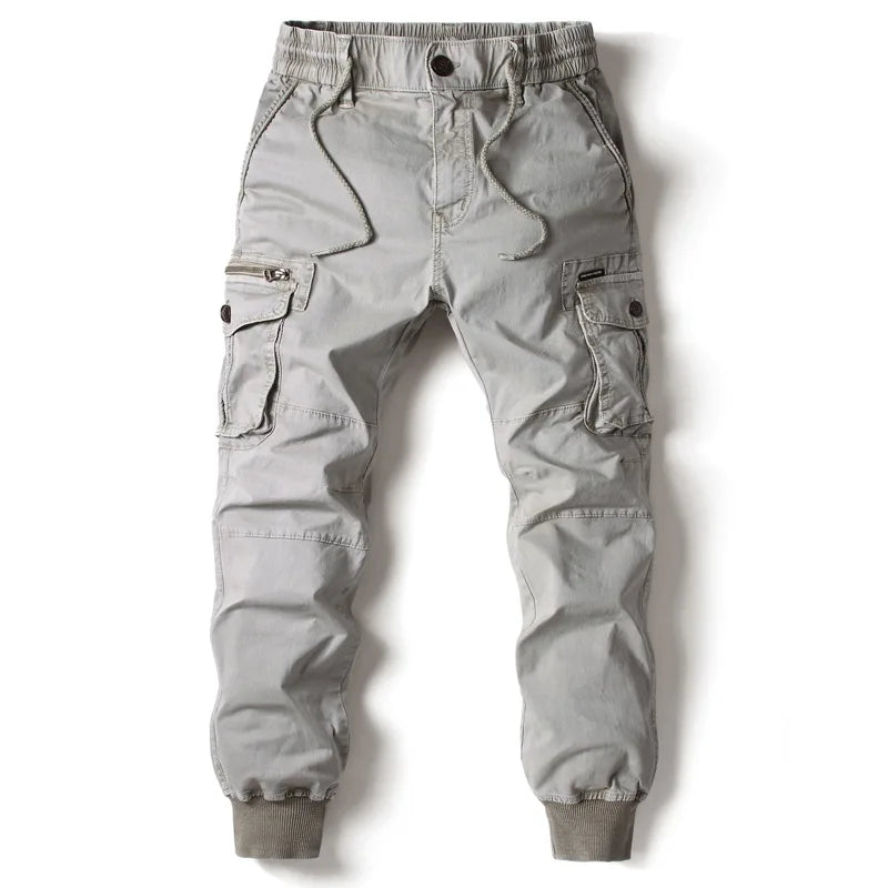 Cargo Pants Men Jogging Casual Pants Cotton Full Length Tactical Military Pants Trousers zenton