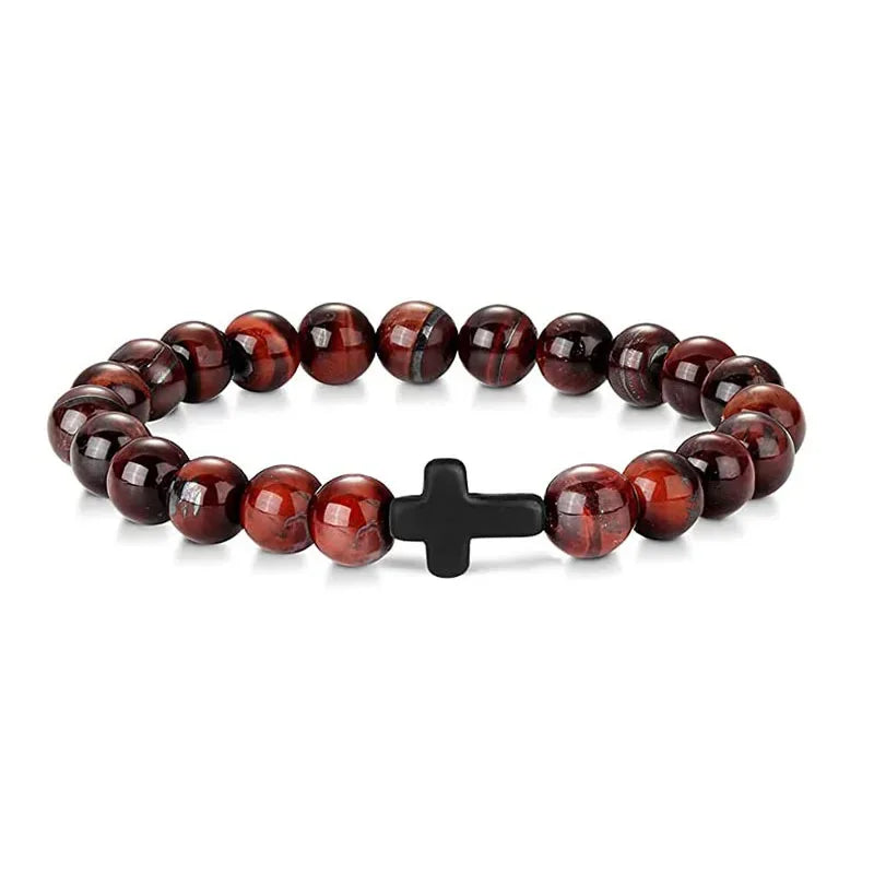Rosary Bead Bracelet – Onyx & Hematite Prayer Jewels - zenton