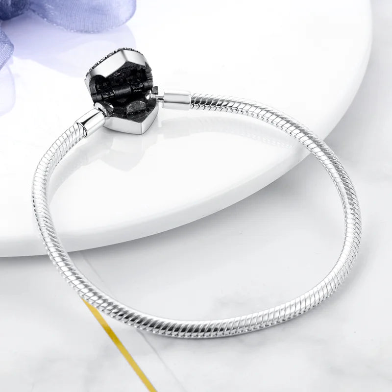Peach Heart Zircon S925 Silver Jewel Bracelet for Women - zenton