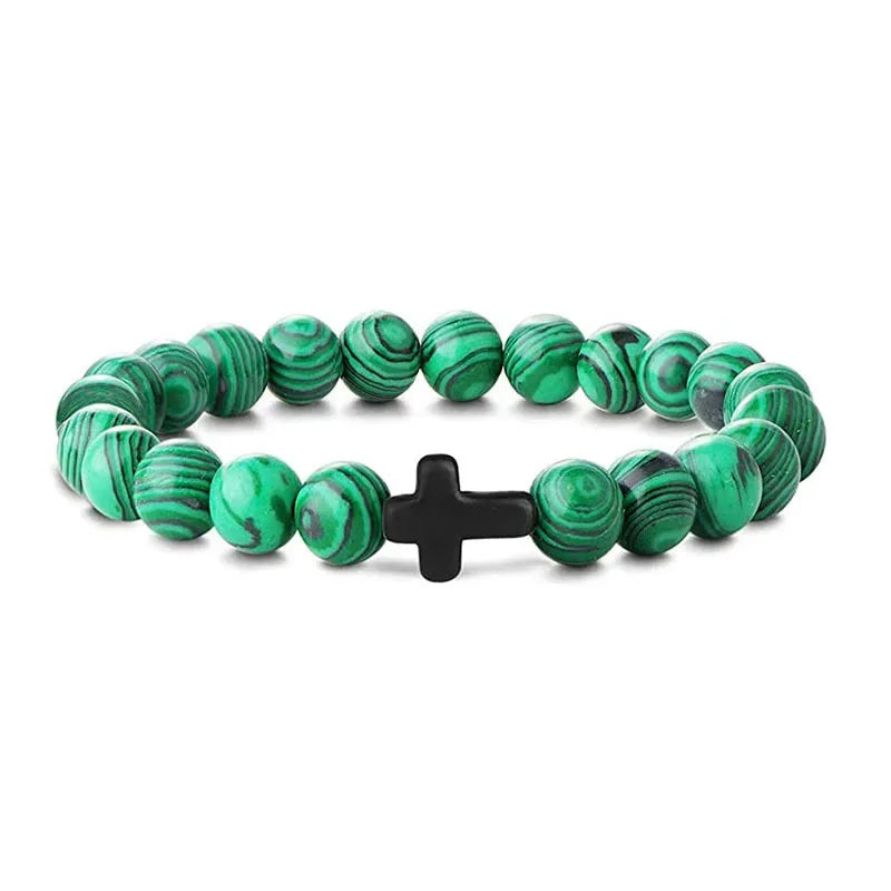Rosary Bead Bracelet – Onyx & Hematite Prayer Jewels - zenton