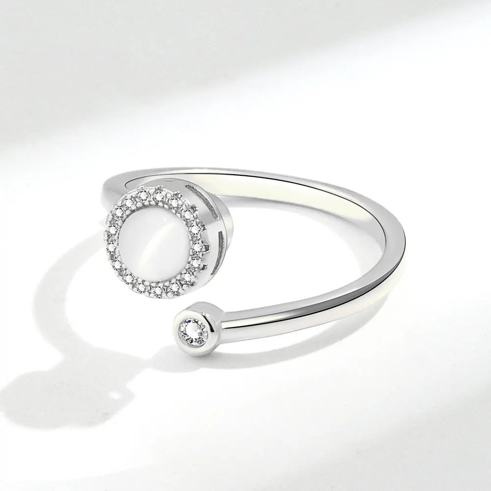 Opal Spinner Ring – Anti-Stress Jewelry Jewel for Women - zenton