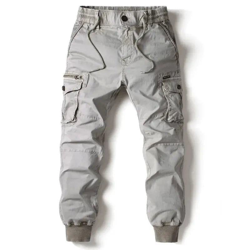 Cargo Pants Men Jogging Casual Pants Cotton Full Length Tactical Military Pants Trousers zenton