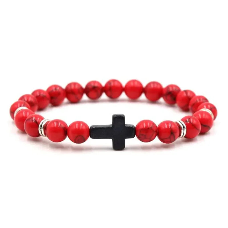 Rosary Bead Bracelet – Onyx & Hematite Prayer Jewels - zenton