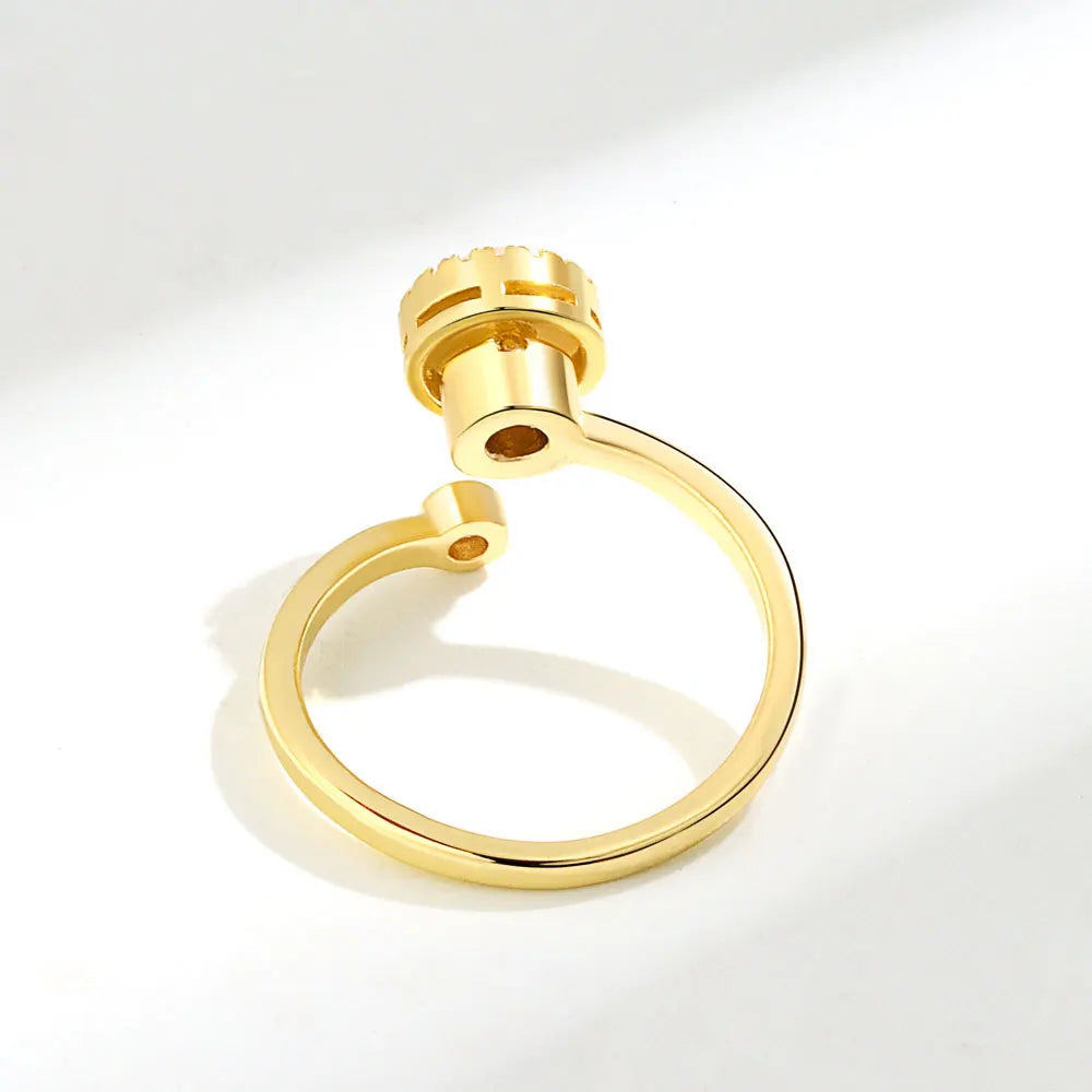 Opal Spinner Ring – Anti-Stress Jewelry Jewel for Women - zenton