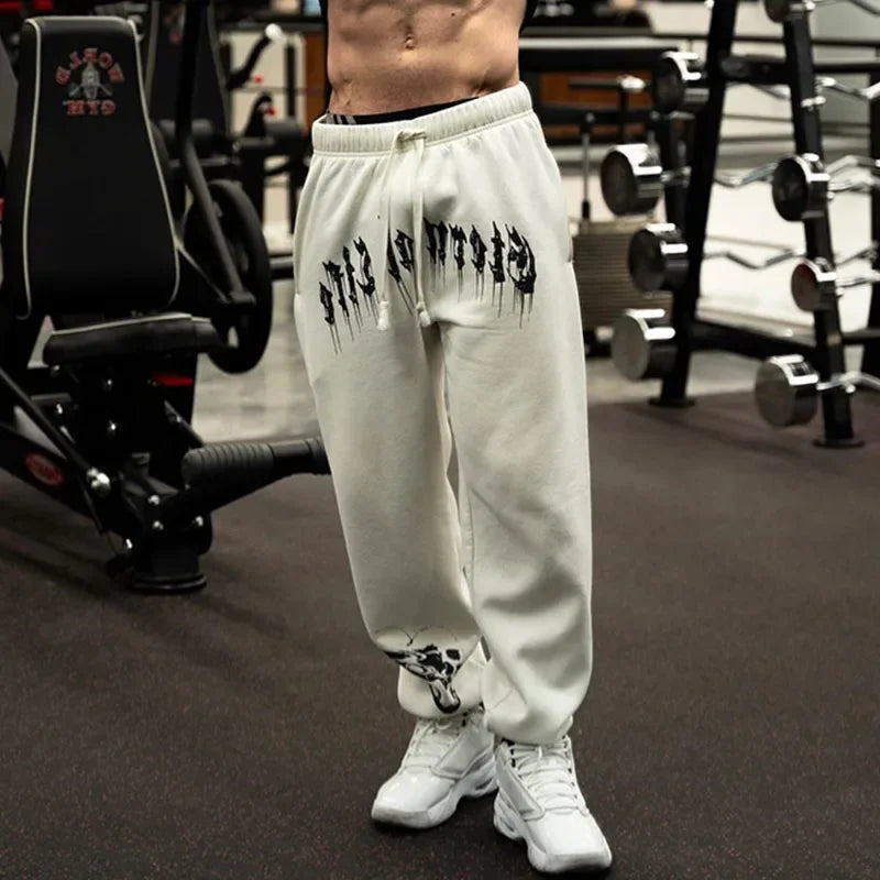 2024 European and American Men's New Year Wear Sports Pants Casual Sports Training Pants Men's Gym Pants zenton