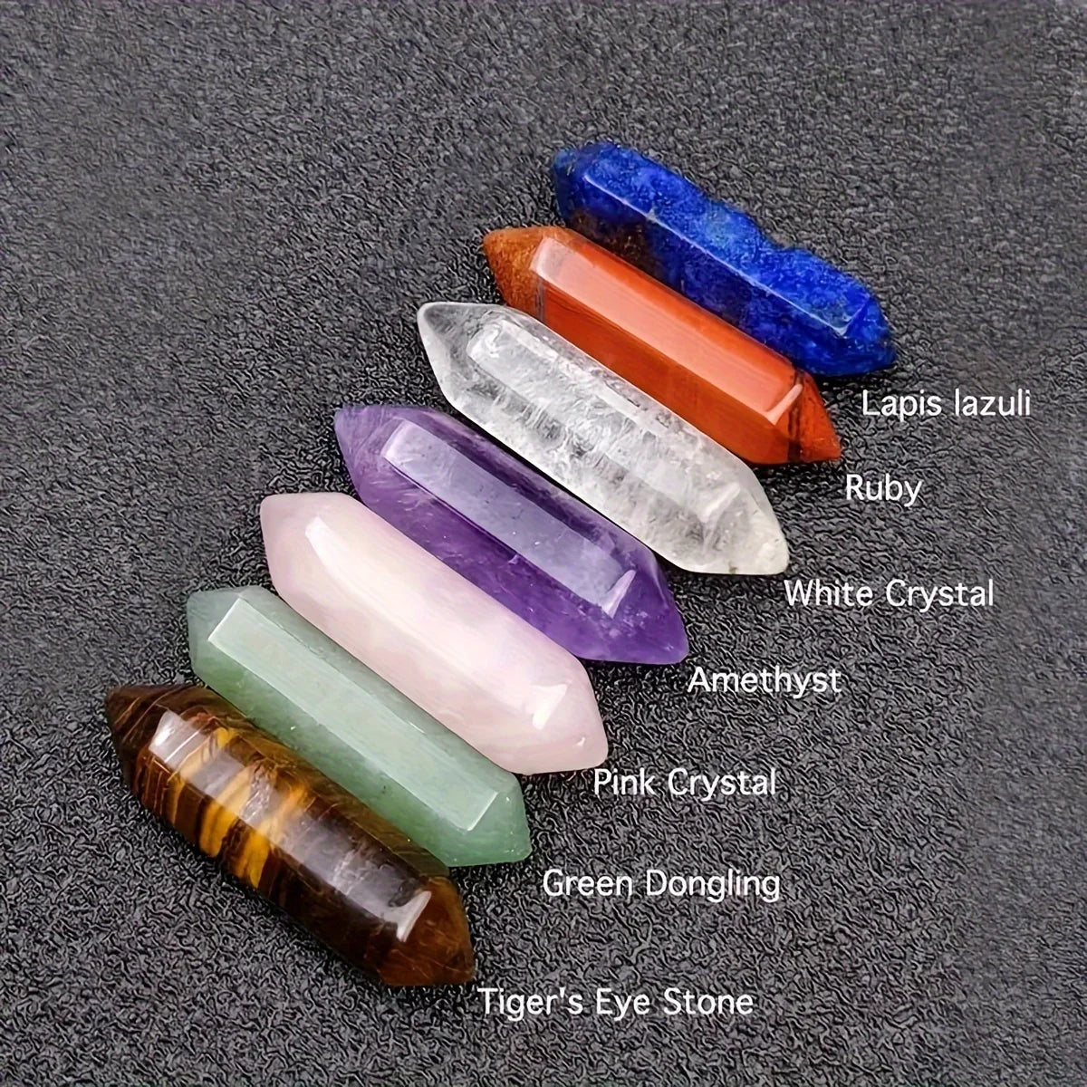 7 Chakra Crystal Pillar Set – Spiritual Jewels for Home - zenton