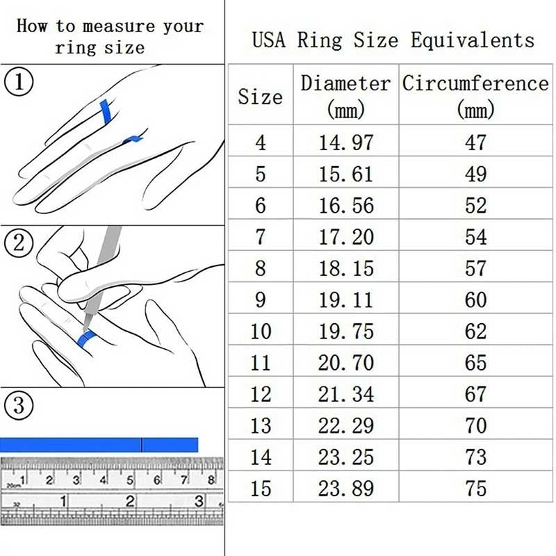 Luxury Zircon Ring Set – Women’s Bridal Jewel Rings - zenton