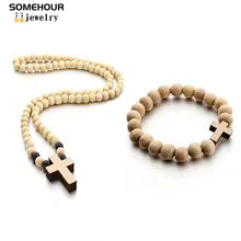 Vintage Cross Pendant Necklace & Bracelet – Unisex Jewels zenton