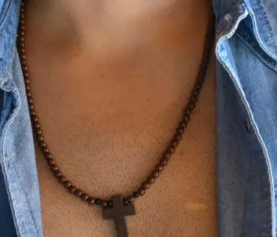 Vintage Cross Pendant Necklace & Bracelet – Unisex Jewels - zenton