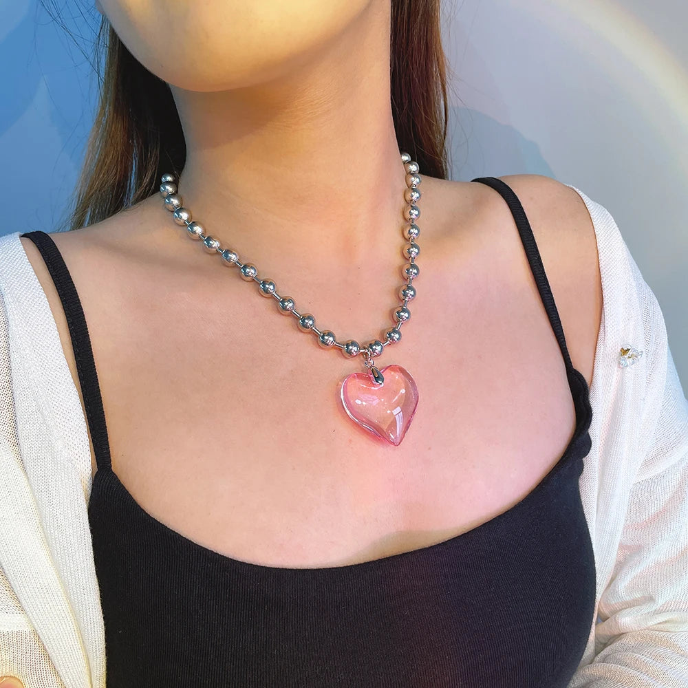 Elegant Love Heart Pendant – Bridal & Artificial Jewellery Set - zenton