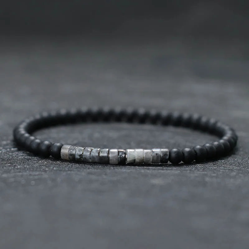 Minimalist Onyx Bead Jewel Bracelet – Unisex Style - zenton