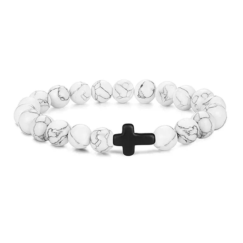 Rosary Bead Bracelet – Onyx & Hematite Prayer Jewels - zenton