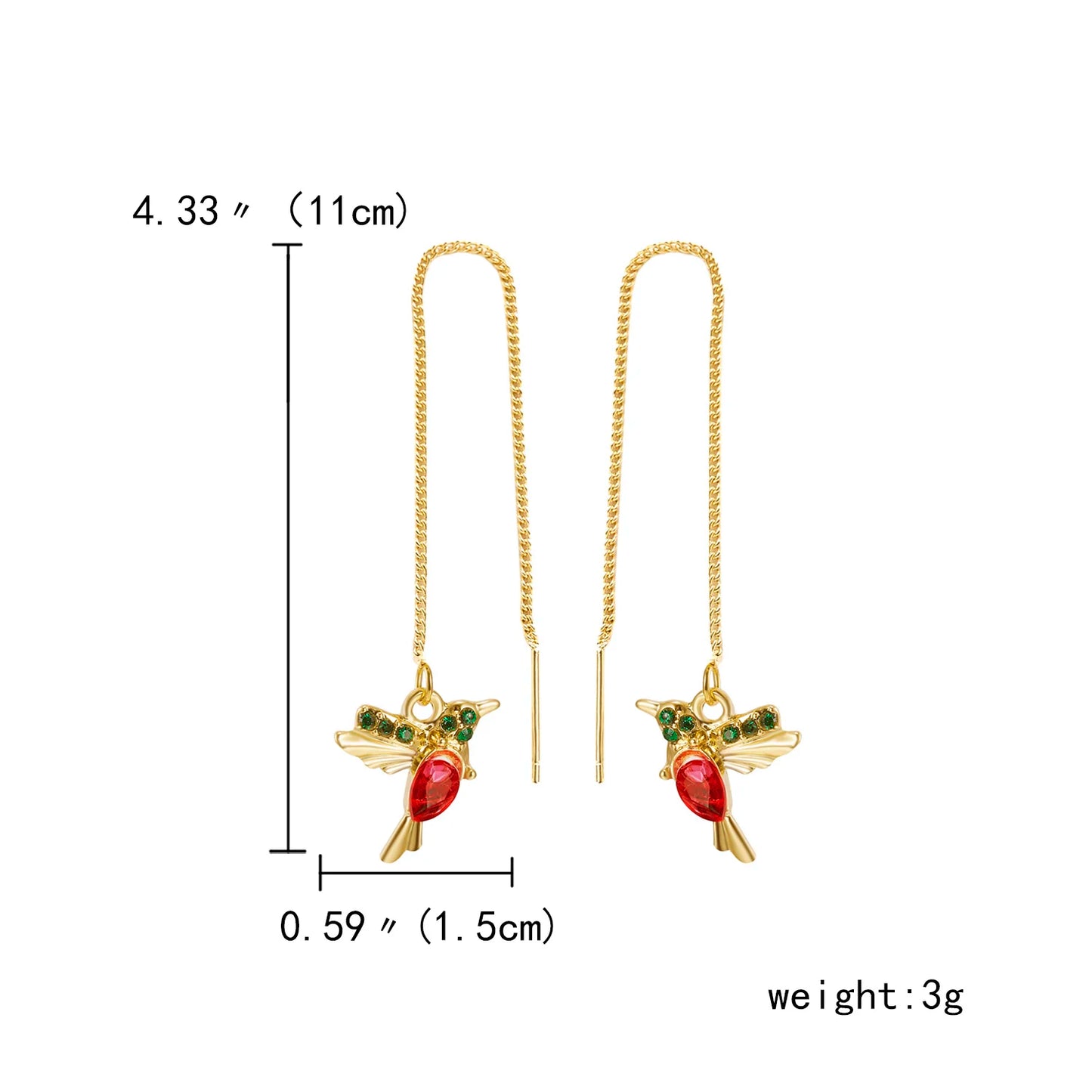 Little Bird Drop Earrings – Trendy Artificial Jewellery Set - zenton