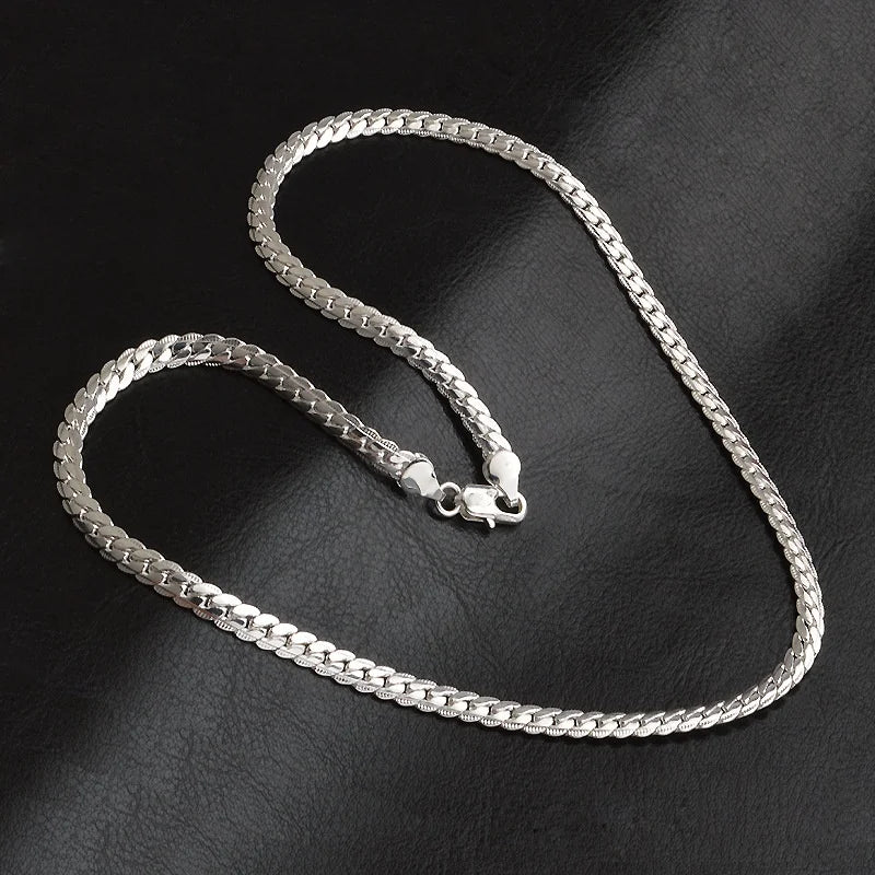 Silver Luxury Necklace Chain – Elegant Jewels for Women & Men - zenton