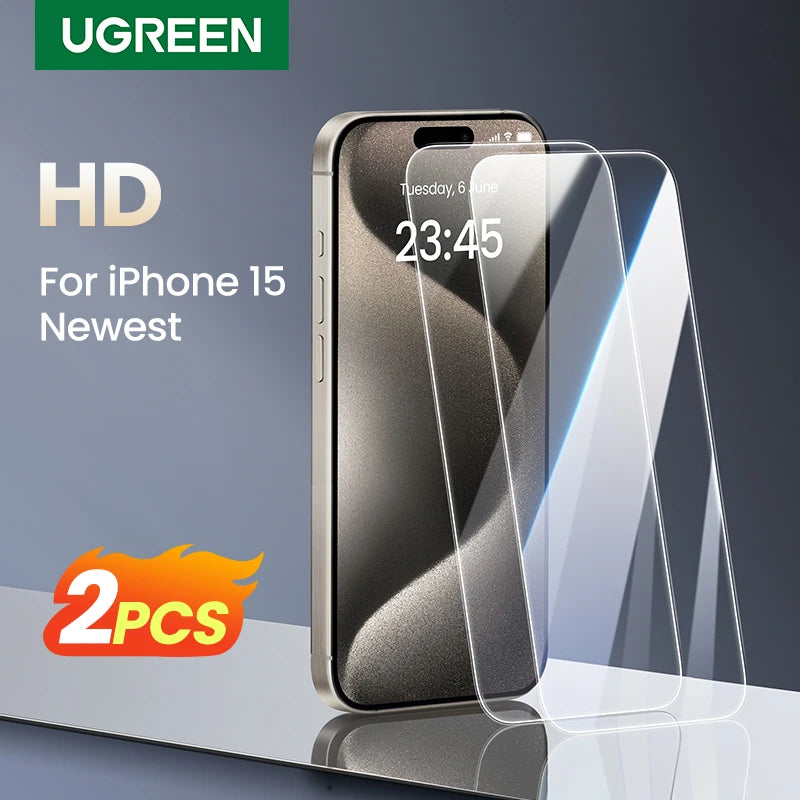 UGREEN 2-Pack Tempered Glass – Fits All iPhone Models - zenton