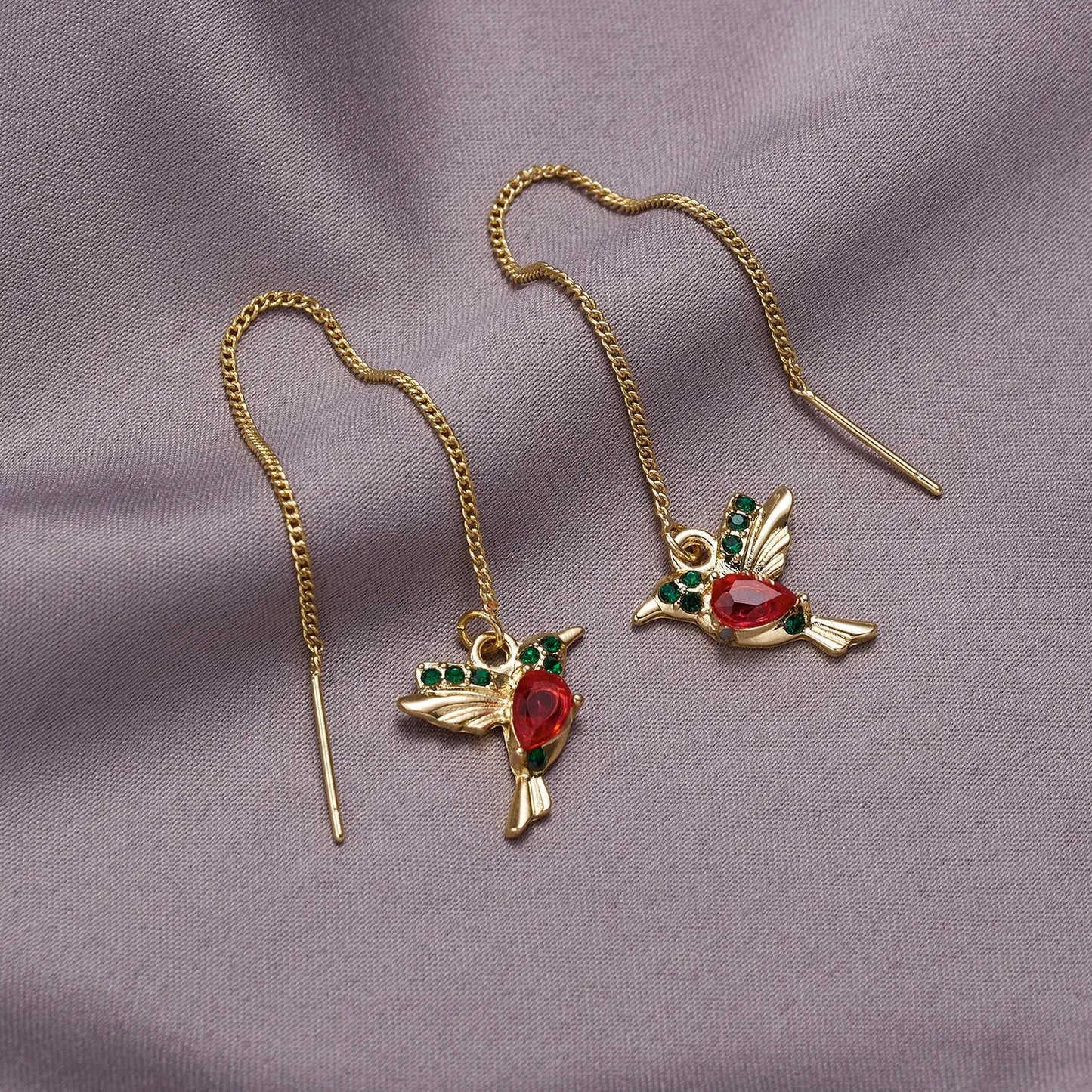 Little Bird Drop Earrings – Trendy Artificial Jewellery Set - zenton