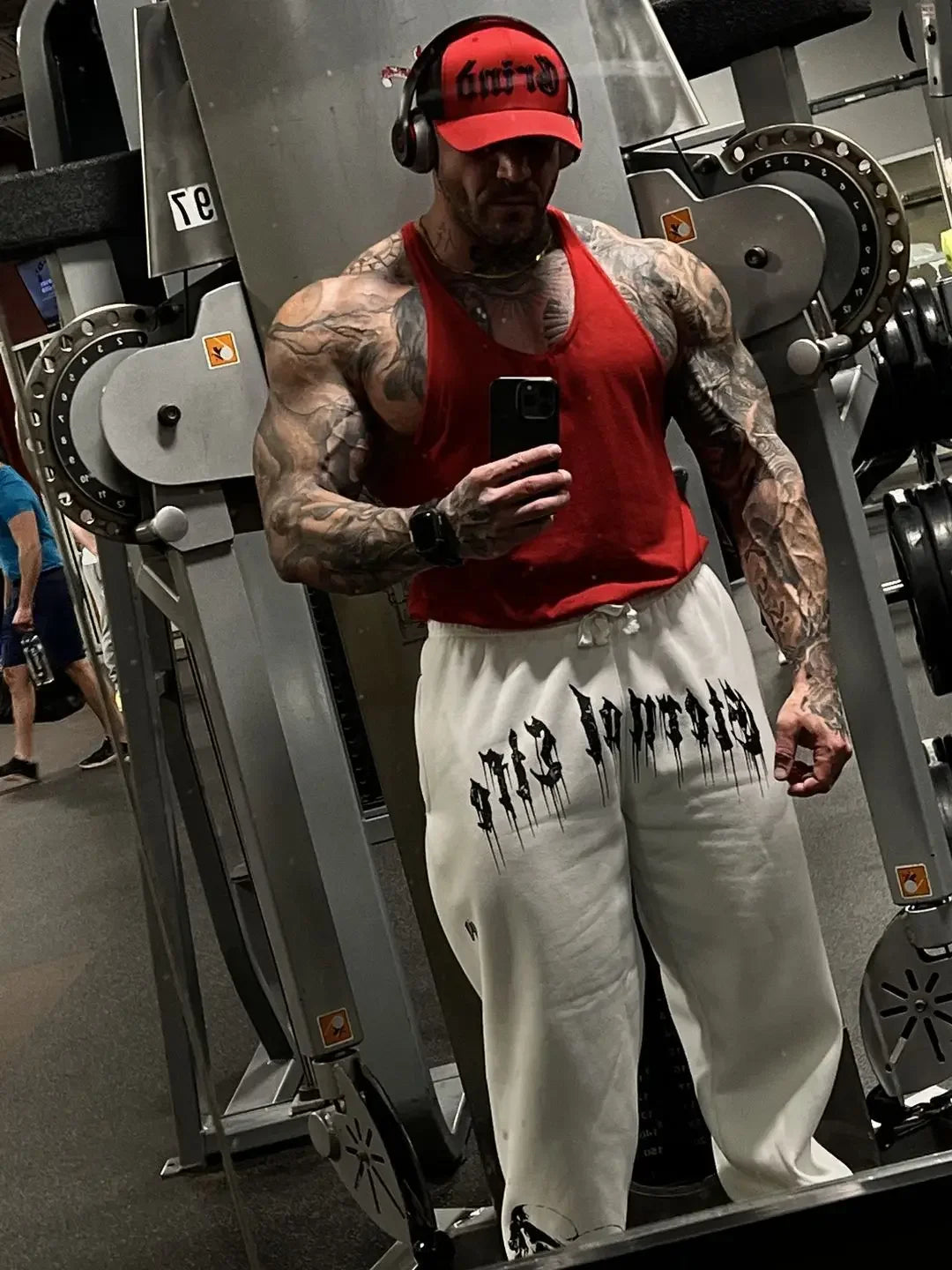 2024 European and American Men's New Year Wear Sports Pants Casual Sports Training Pants Men's Gym Pants zenton