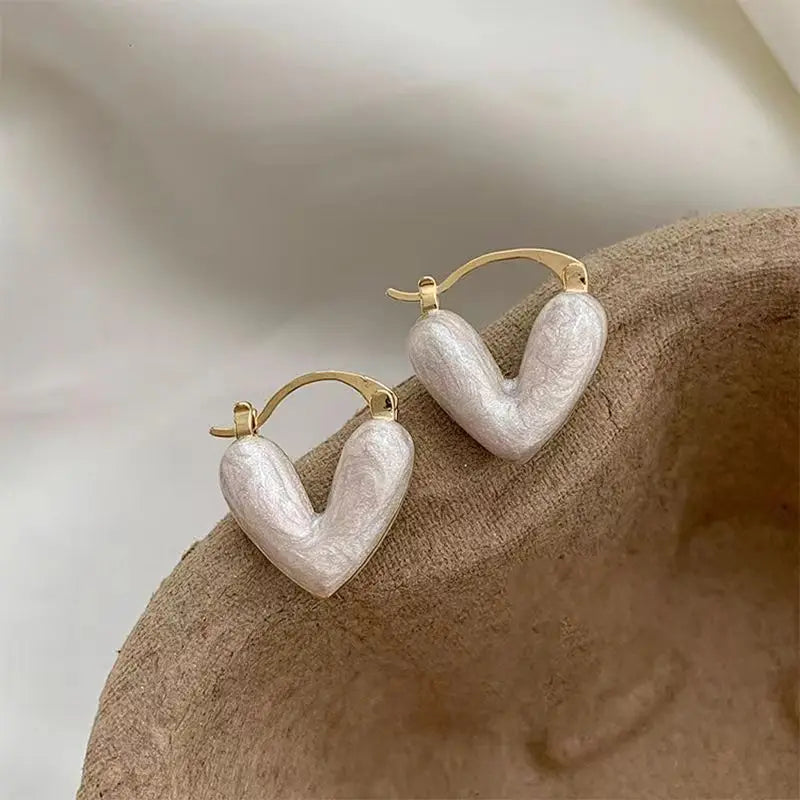 French Pearl Hoop Earrings – Elegant Women’s Jewels - zenton