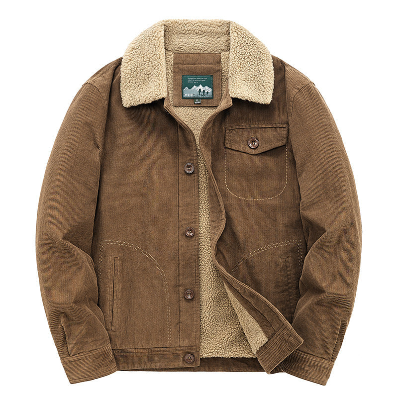 Men’s Retro Corduroy Jacket – Classic Casual Fashion 1